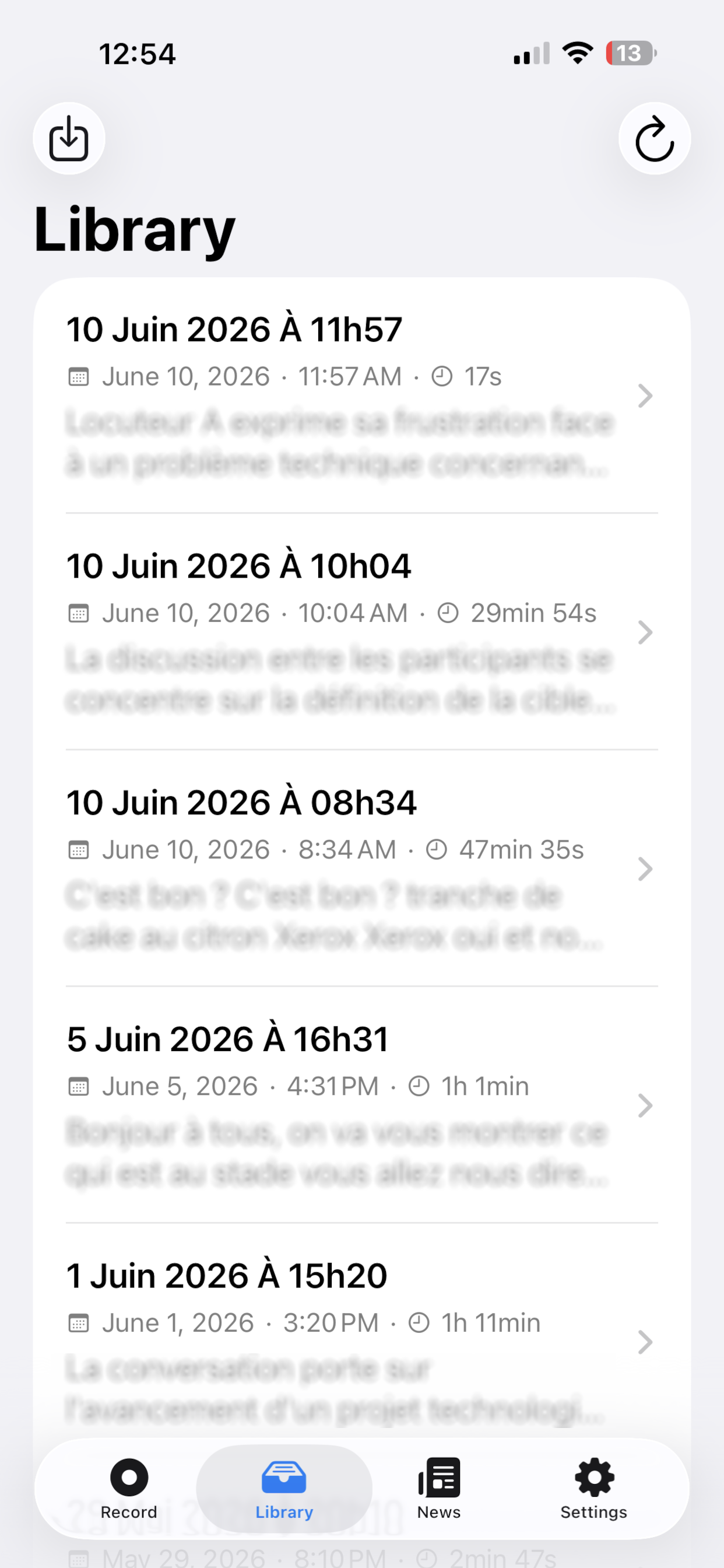 Vous recevez le texte